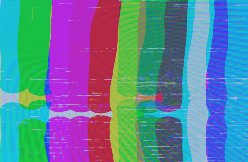 Technologischer Hintergrund in den Farben blau, lila und rot